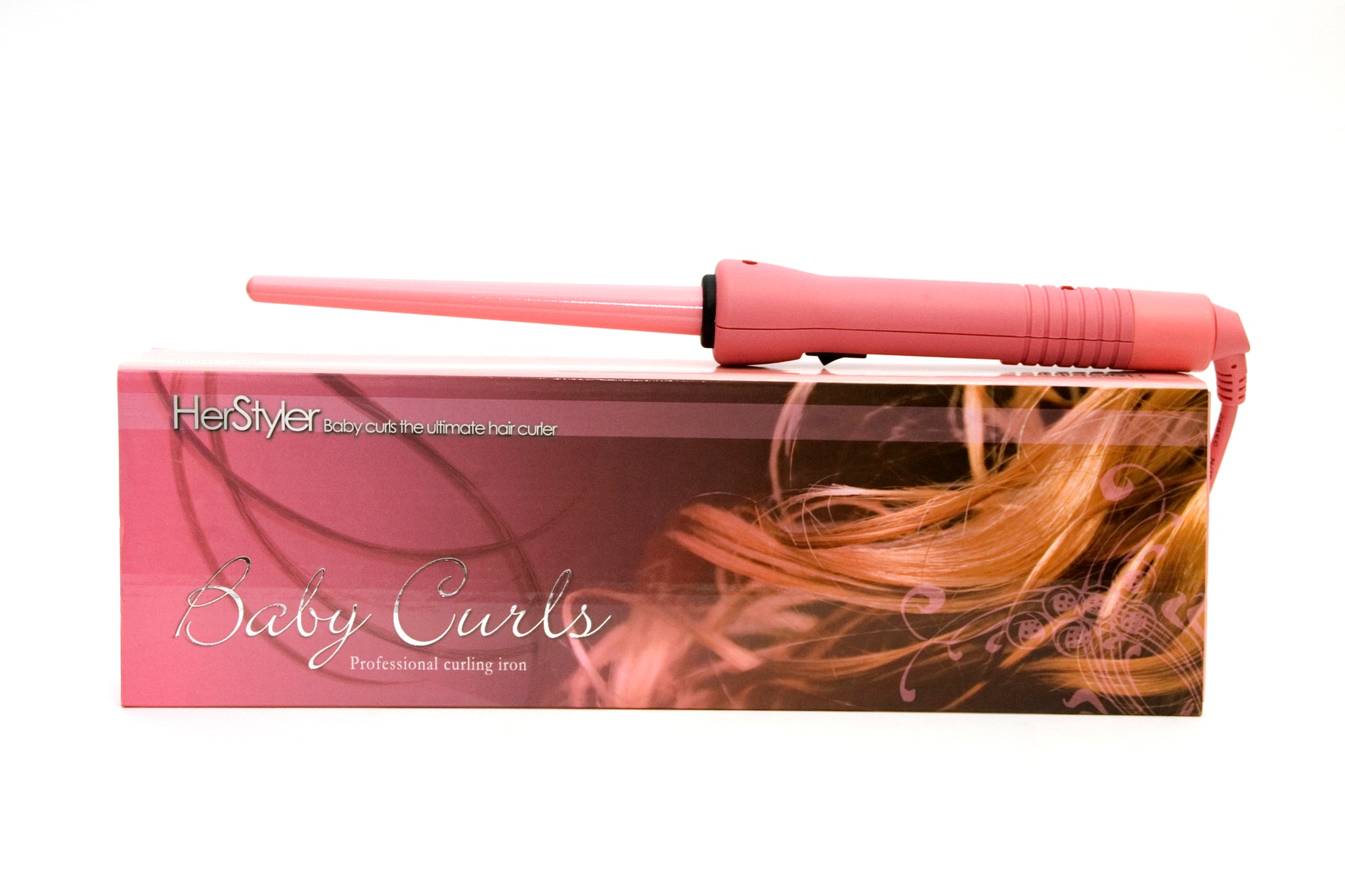 Professional Baby Curling Wand Pink HerStyler